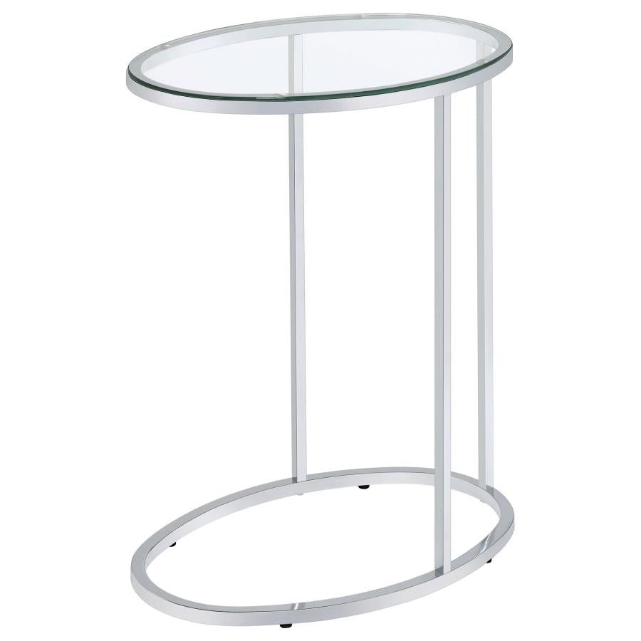 Kyle Silver Side Table - furniture place usa
