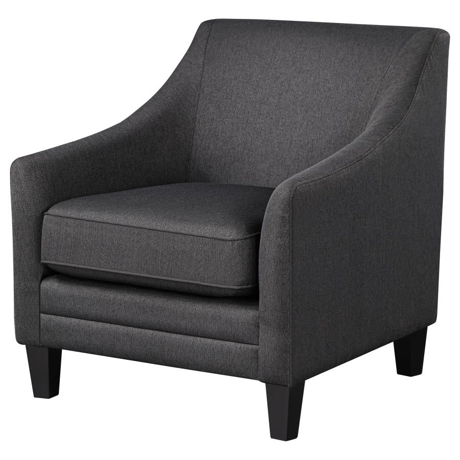Liam Black Chair - furniture place usa