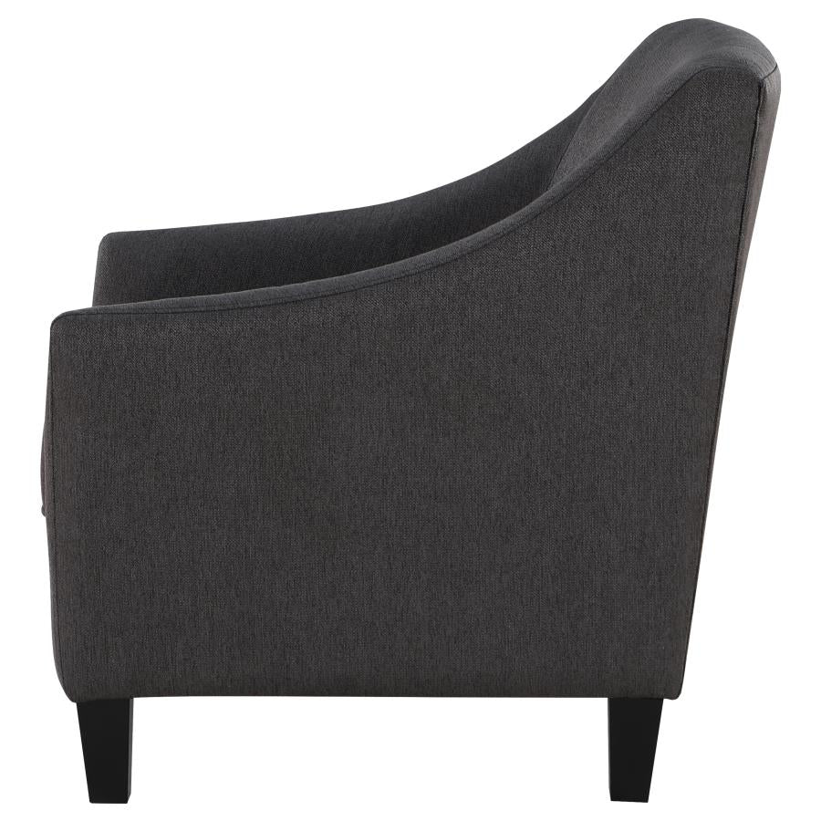 Liam Black Chair - furniture place usa