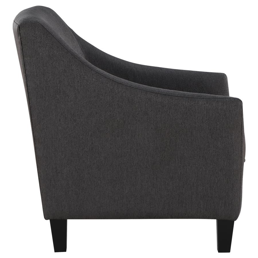 Liam Black Chair - furniture place usa