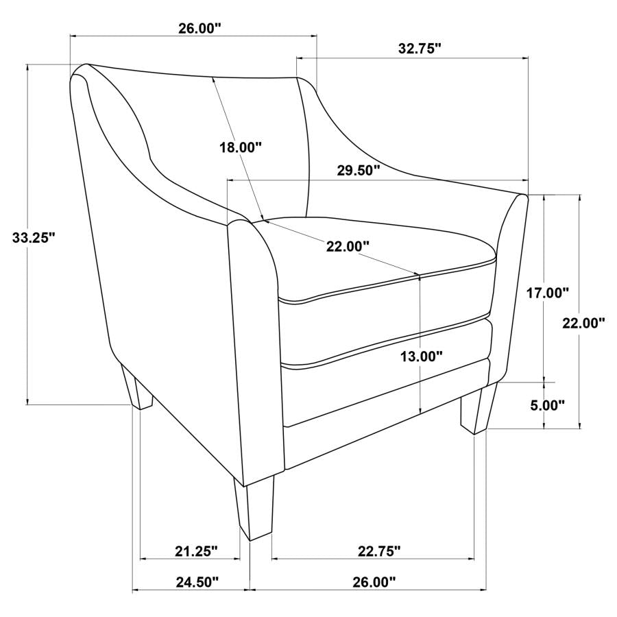 Liam Black Chair - furniture place usa
