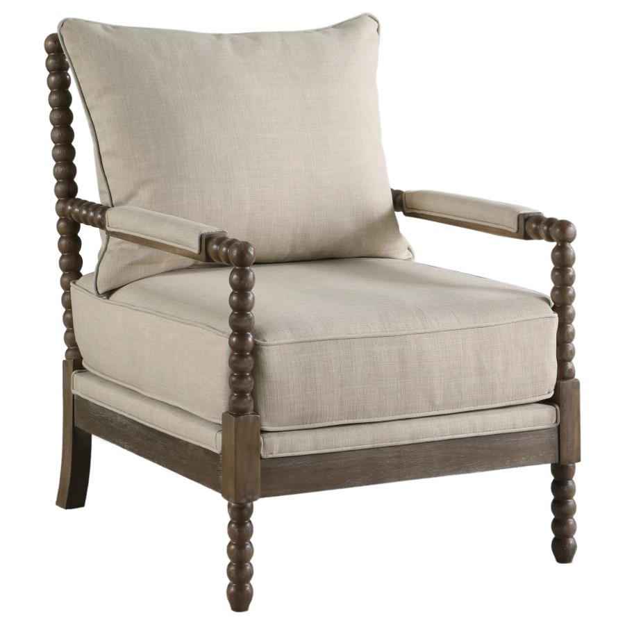 Blanchett Beige Accent Chair - furniture place usa