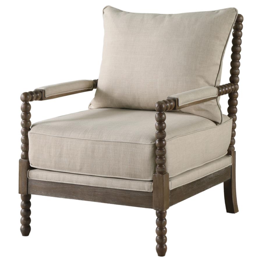 Blanchett Beige Accent Chair - furniture place usa