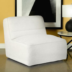 Cobie White Swivel Chair - furniture place usa