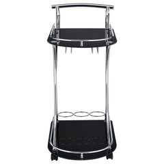 Elfman Silver Bar Cart - furniture place usa
