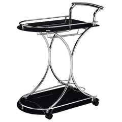 Elfman Silver Bar Cart - furniture place usa