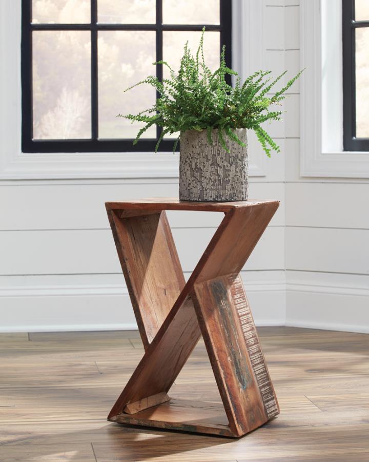 Lily Brown Side Table - furniture place usa