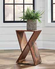 Lily Brown Side Table - furniture place usa