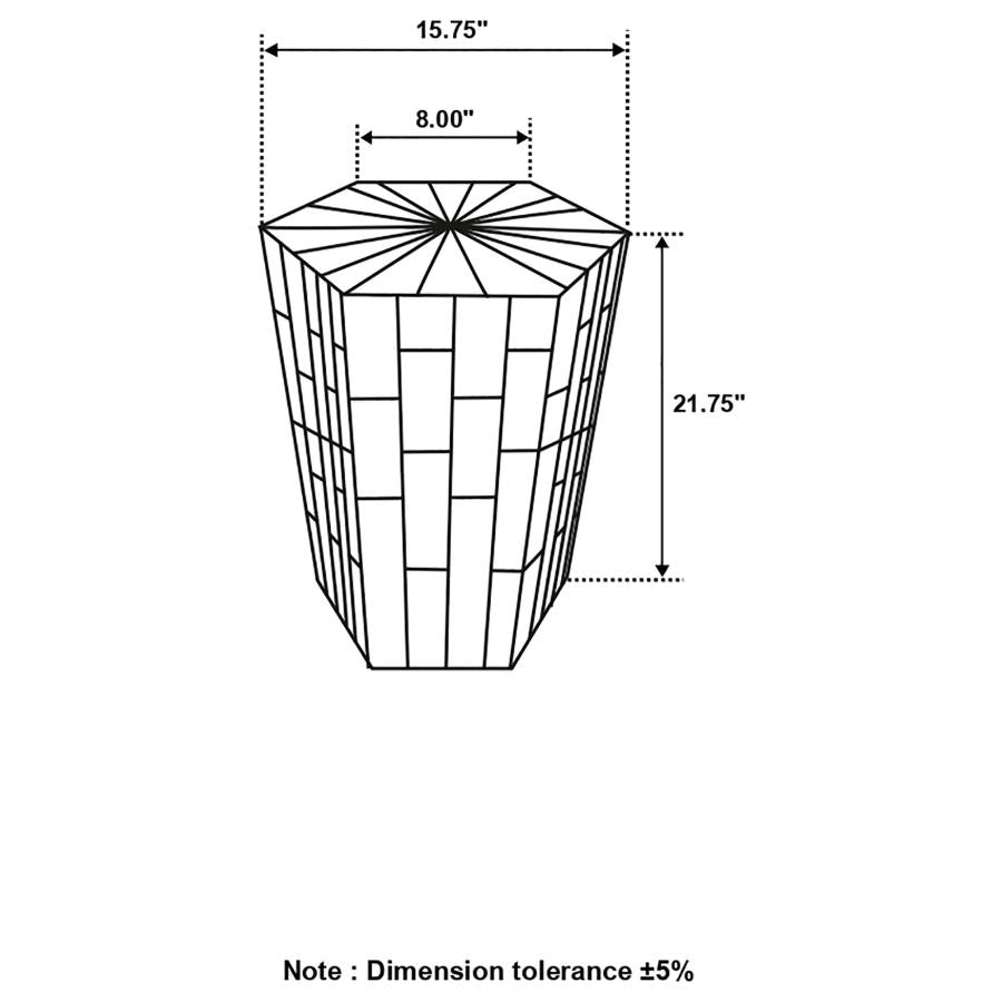 Dermot Brown Side Table - furniture place usa