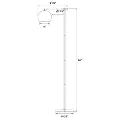 Linnea Gold Floor Lamp - furniture place usa
