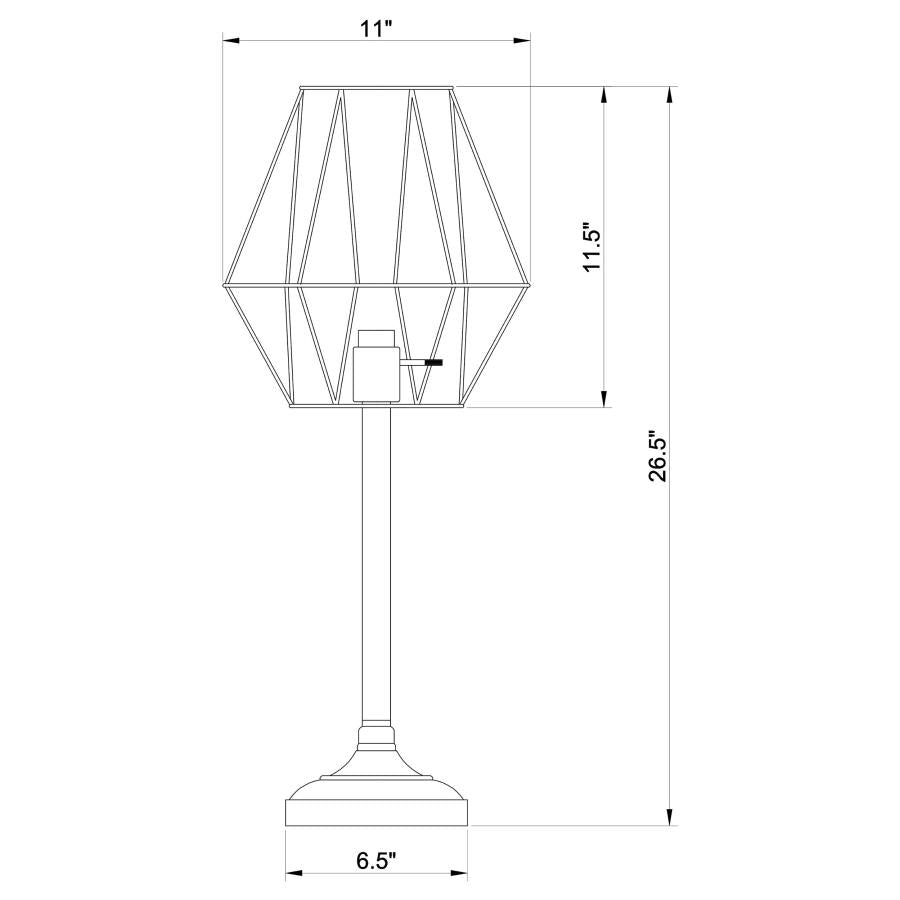 Mariya Black Table Lamp - furniture place usa