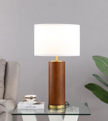 Aziel White Table Lamp - furniture place usa