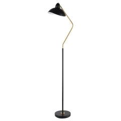 Lucien Black Floor Lamp - furniture place usa