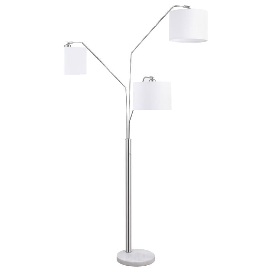 Jirou Silver Floor Lamp - furniture place usa