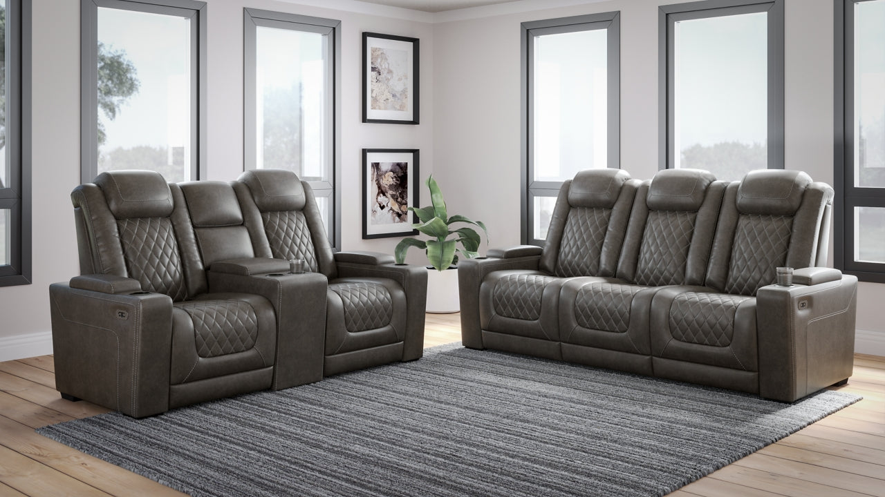HyllMont Sofa and Loveseat - furniture place usa