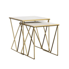 Bette Gold 2 Pc Nesting Table - furniture place usa