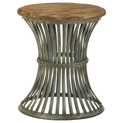 Matyas Blue Side Table - furniture place usa