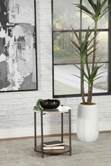 Noemie Brown Side Table - furniture place usa