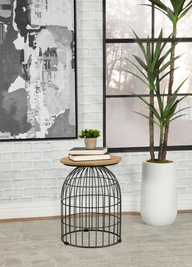 Bernardo Grey Side Table - furniture place usa