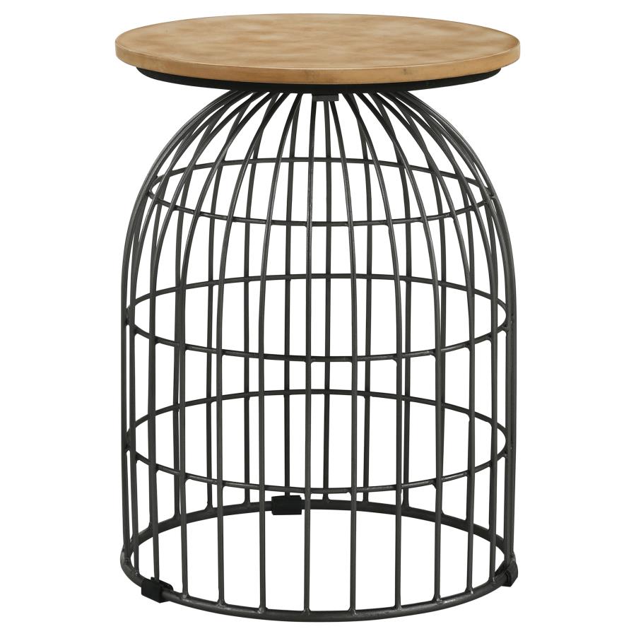 Bernardo Grey Side Table - furniture place usa