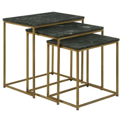 Medora Green 3 Pc Nesting Table - furniture place usa
