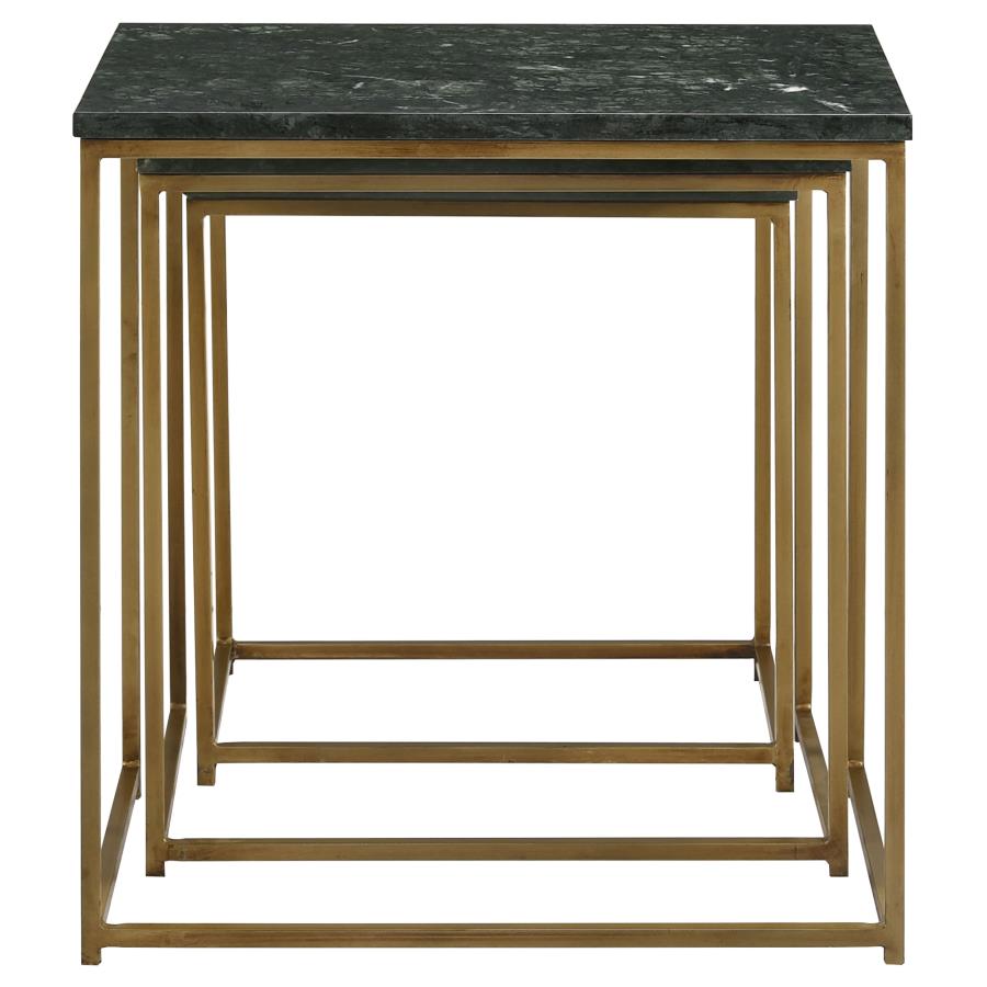 Medora Green 3 Pc Nesting Table - furniture place usa