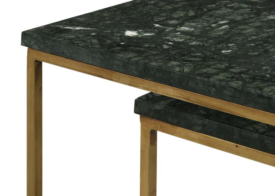 Medora Green 3 Pc Nesting Table - furniture place usa