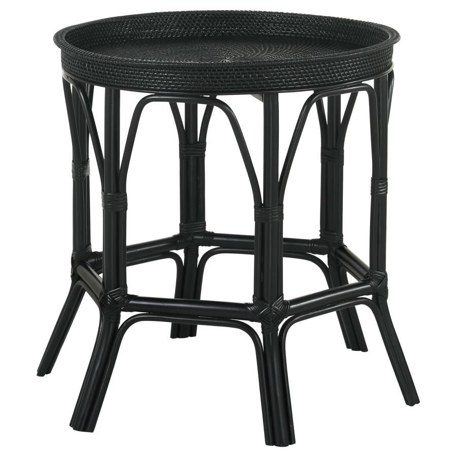 Antonio Black Side Table - furniture place usa