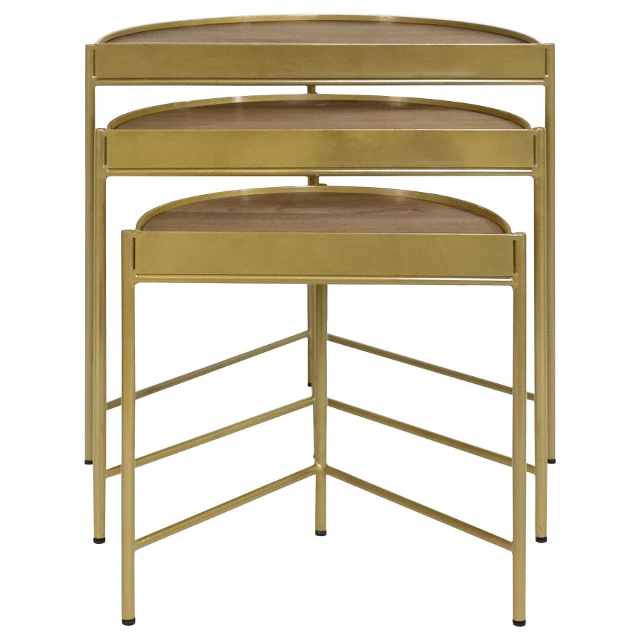 Tristen Brown 3 Pc Nesting Table - furniture place usa