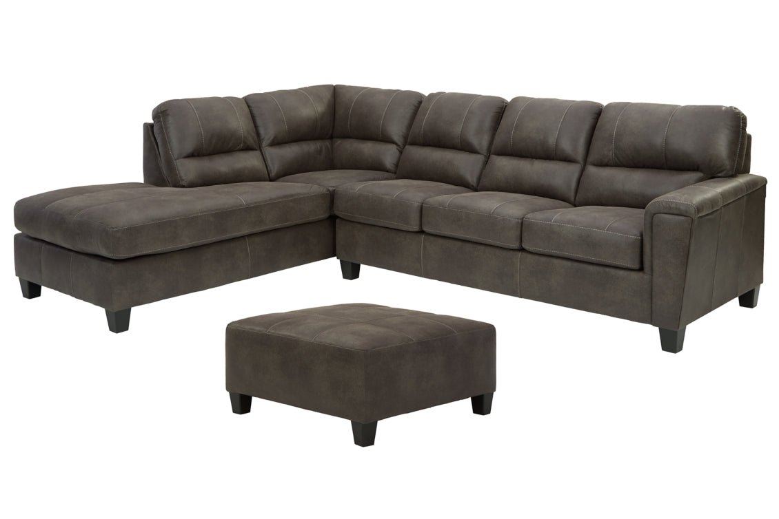 Navi 2-Piece Sectional with Ottoman - PKG007392 - furniture place usa