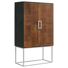 Borman Brown Bar Cabinet - furniture place usa