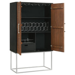 Borman Brown Bar Cabinet - furniture place usa