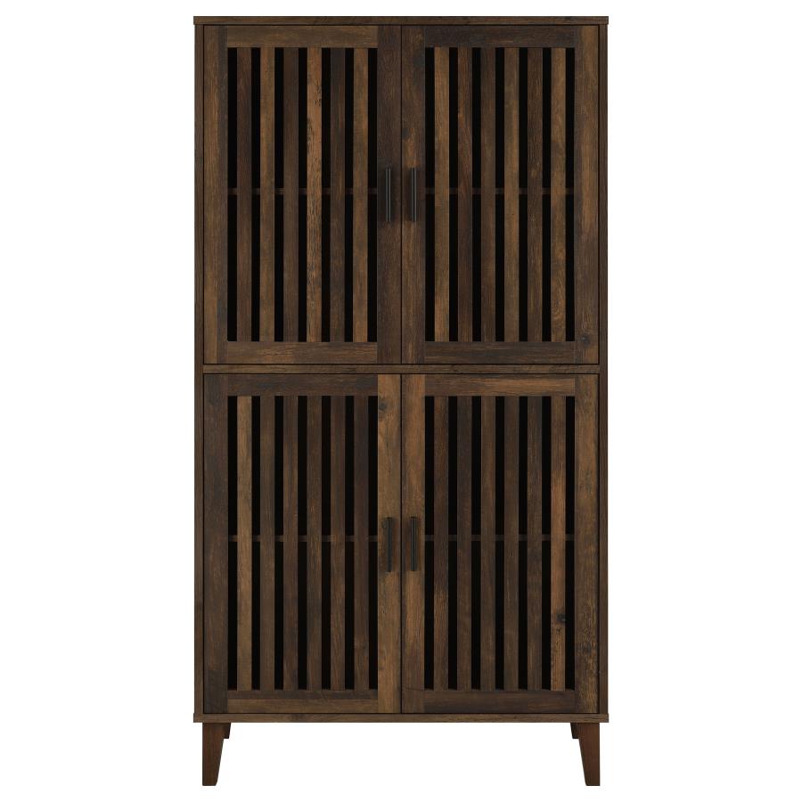 Elouise Brown Tall Accent Cabinet - furniture place usa