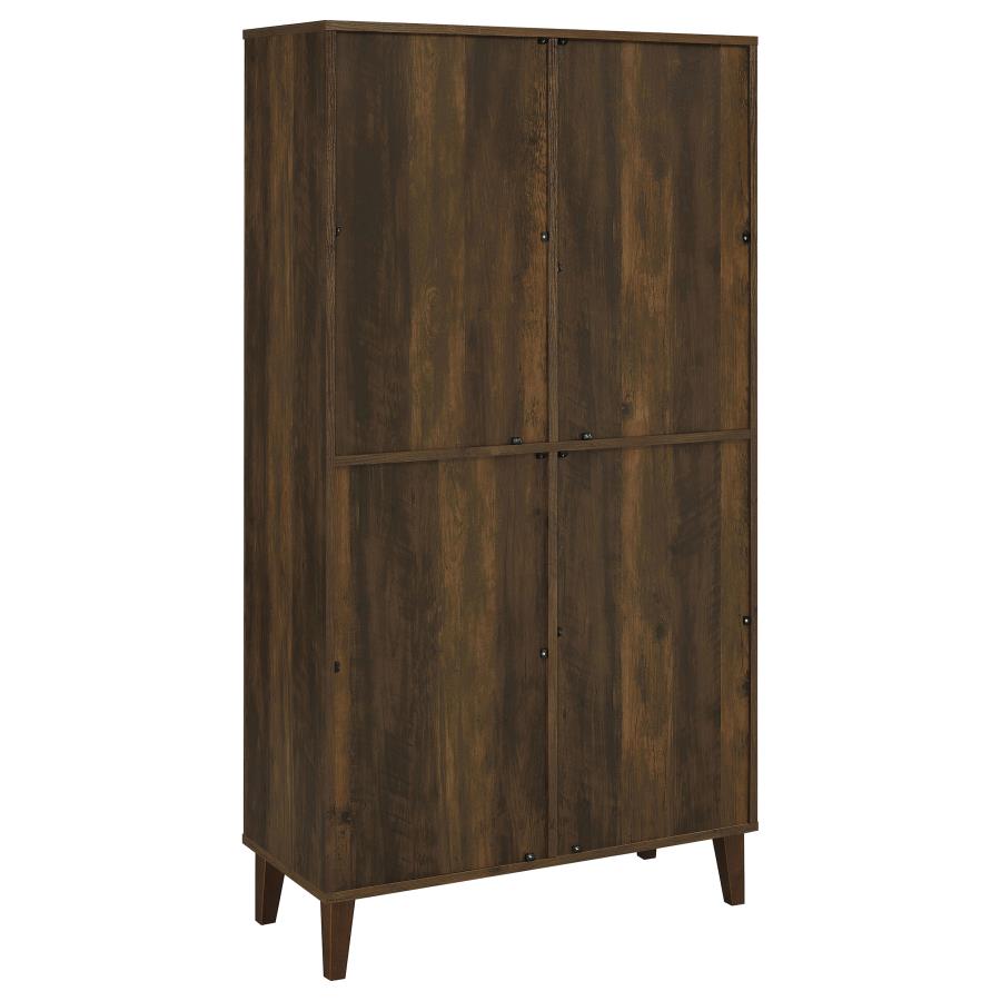 Elouise Brown Tall Accent Cabinet - furniture place usa