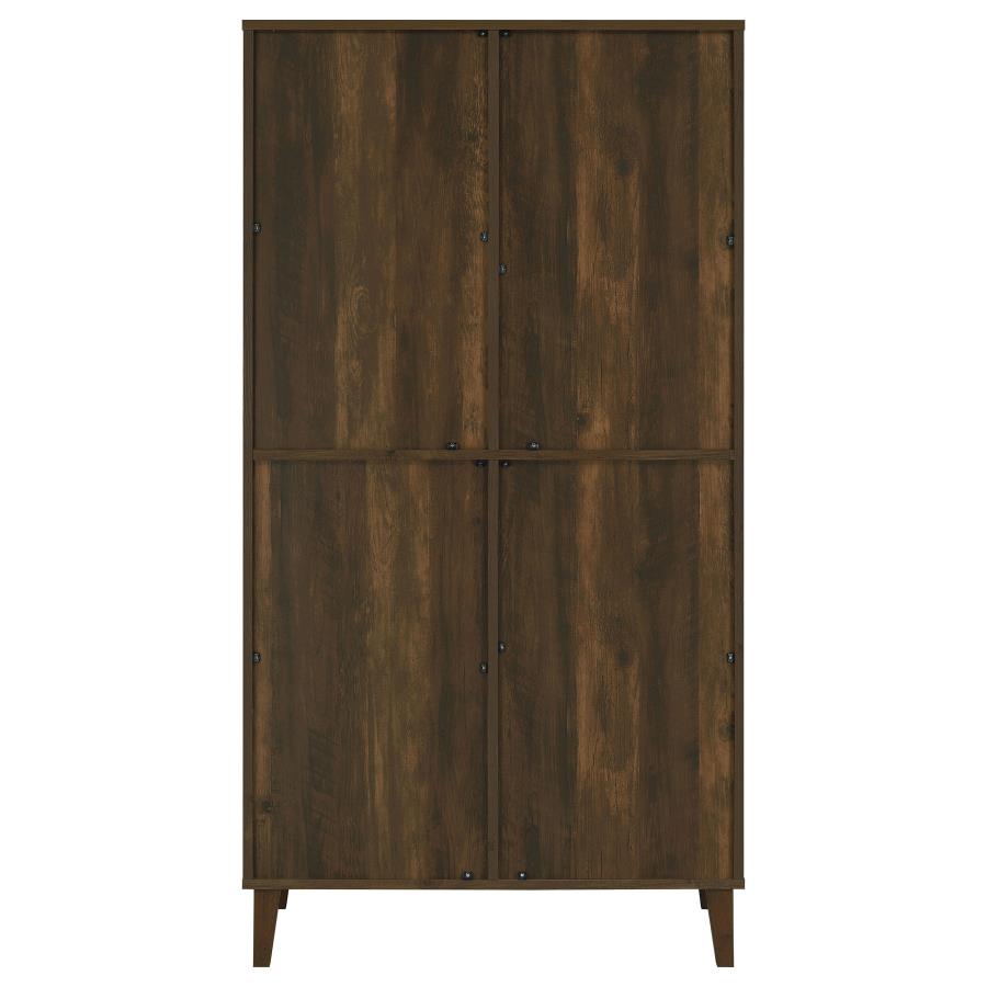 Elouise Brown Tall Accent Cabinet - furniture place usa