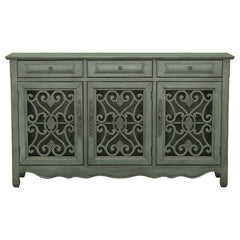 Madeline Green Accent Cabinet - furniture place usa