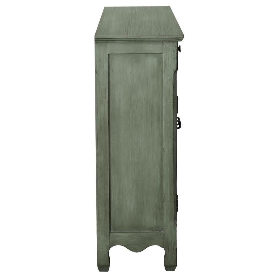 Madeline Green Accent Cabinet - furniture place usa
