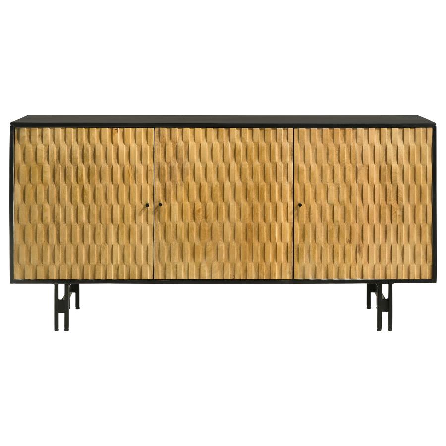 Aminah Brown Accent Cabinet - furniture place usa