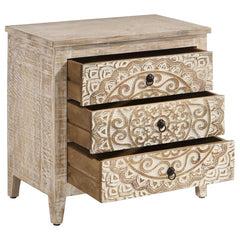 Mariska Brown Accent Cabinet - furniture place usa