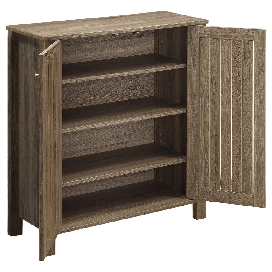 Marisa Brown Shoe Cabinet - furniture place usa