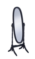 Foyet Black Cheval Mirror - furniture place usa
