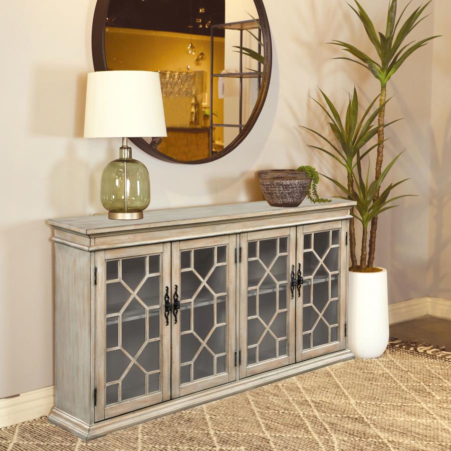 Kiara Ivory Accent Cabinet - furniture place usa
