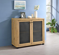 Mchale Brown Accent Cabinet - furniture place usa