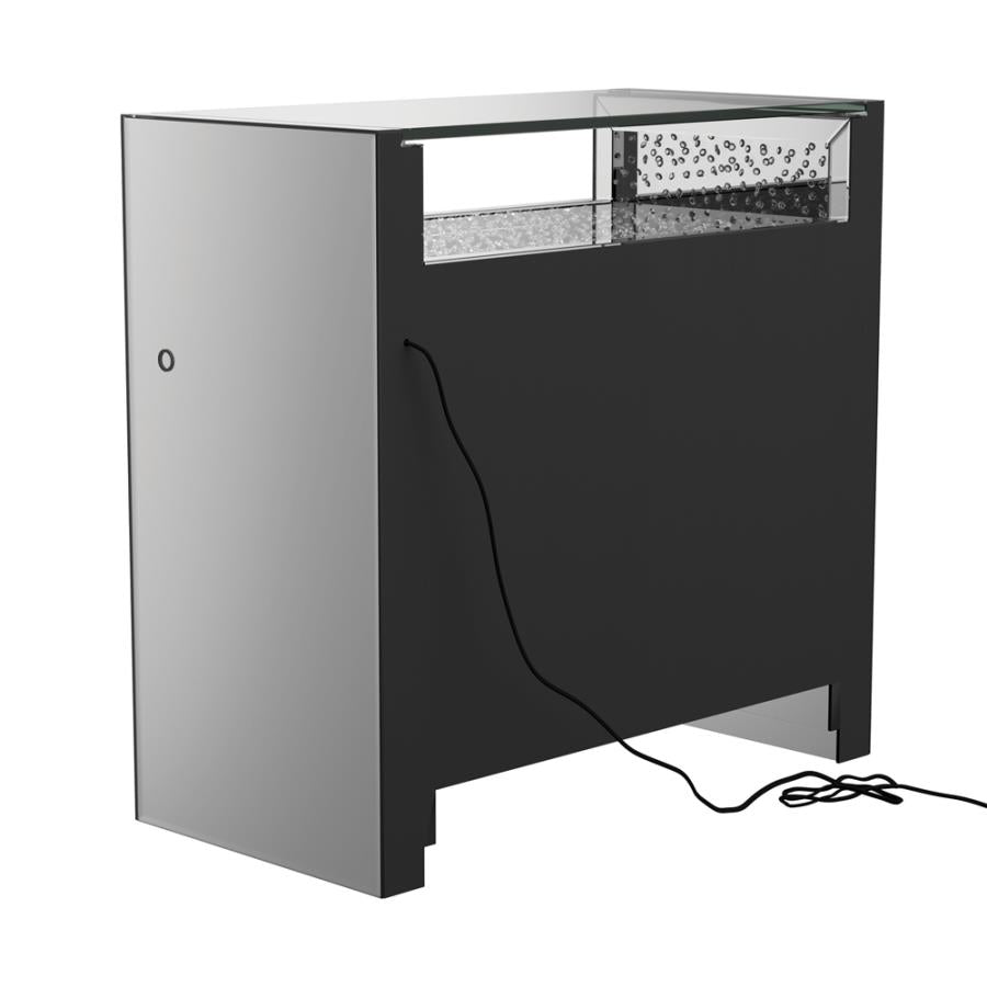 Betsey Silver Accent Cabinet - furniture place usa