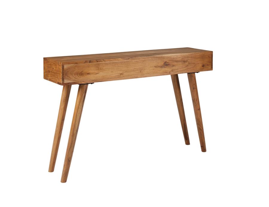 Lotus Brown Console Table - furniture place usa