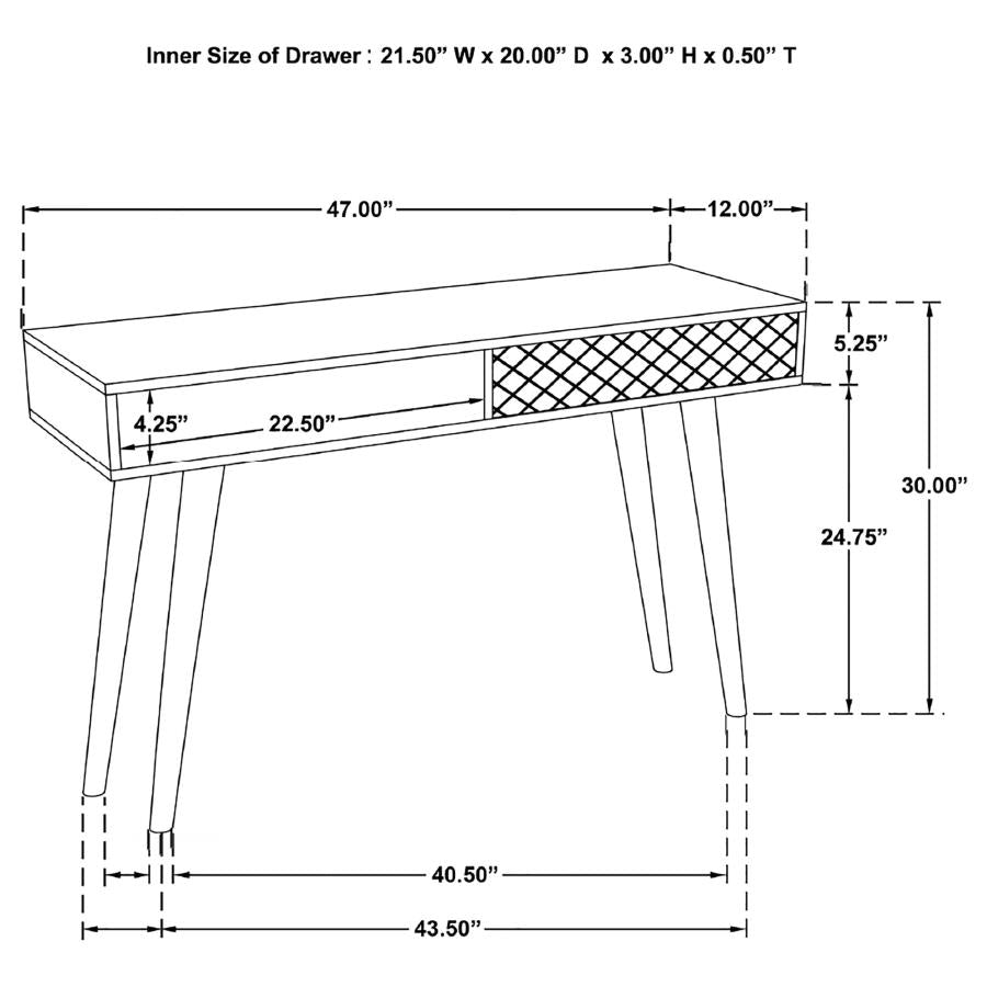 Lotus Brown Console Table - furniture place usa