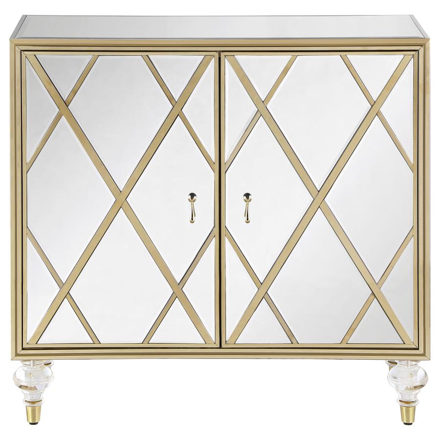 Astilbe Silver Accent Cabinet - furniture place usa