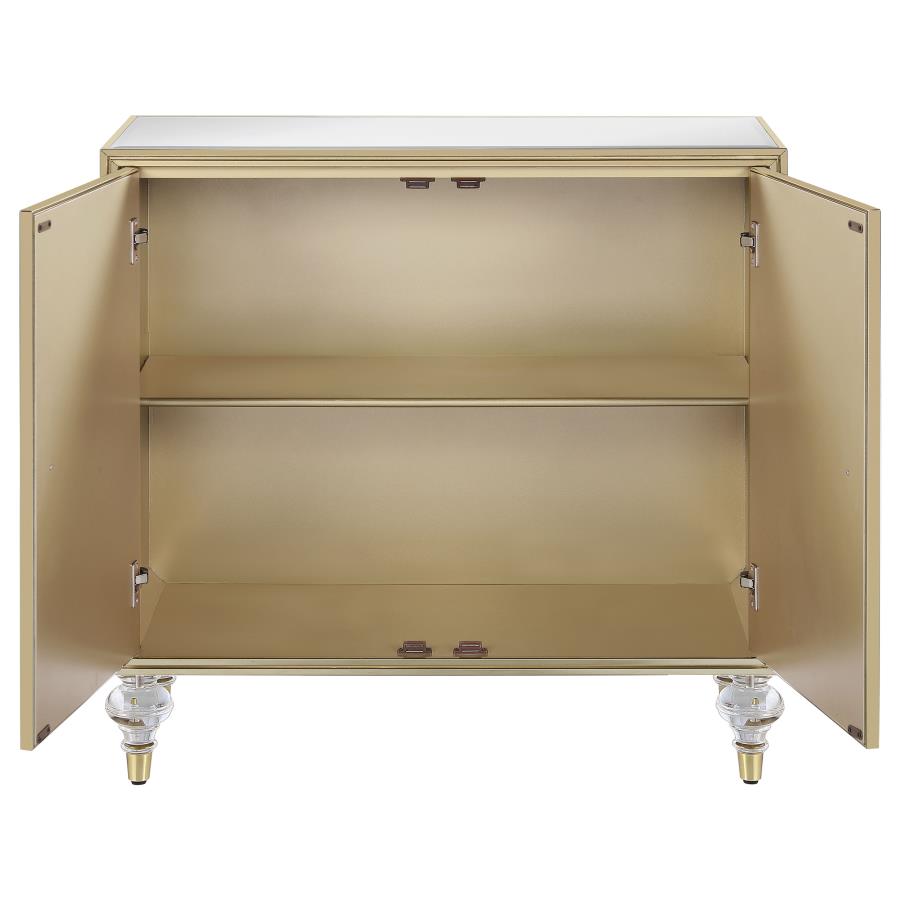 Astilbe Silver Accent Cabinet - furniture place usa
