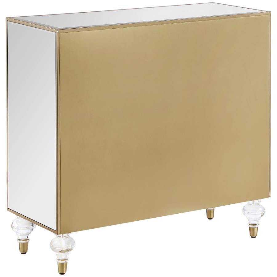 Astilbe Silver Accent Cabinet - furniture place usa