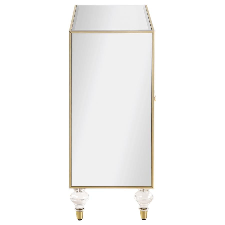 Astilbe Silver Accent Cabinet - furniture place usa